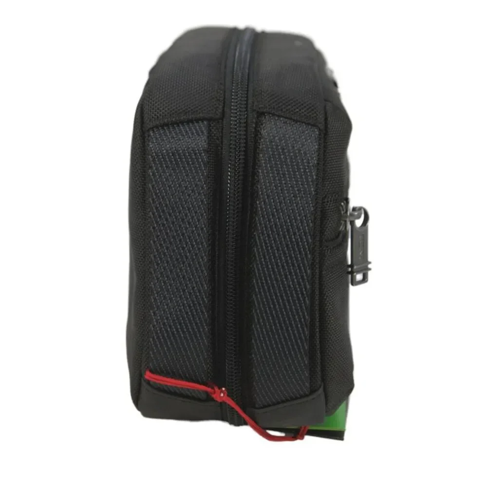 Tumi Mens Black Nylon Zip Around Logo Response Travel Kit